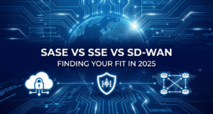 Jimber comparison graphic for SASE vs SSE vs SD-WAN: Finding Your Fit in 2025, a guide to choosing the right secure network architecture
