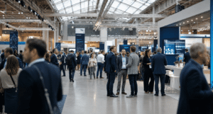 Attendees walking the exhibition floor at Cybersec Europe 2026, Brussels Expo
