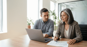 IT and finance leads comparing SASE pricing and total cost of ownership on a laptop