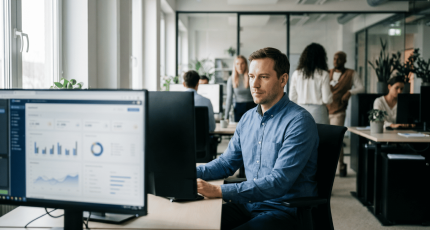 IT manager reviewing login activity for credential stuffing and password spraying signs